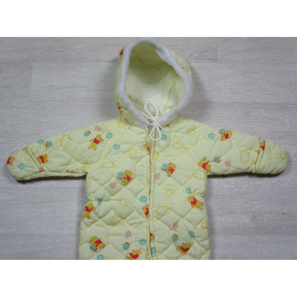 Vintage 1970's Walt Disney Productions POOH AOP Toddler One Piece Size‎ (S) EUC